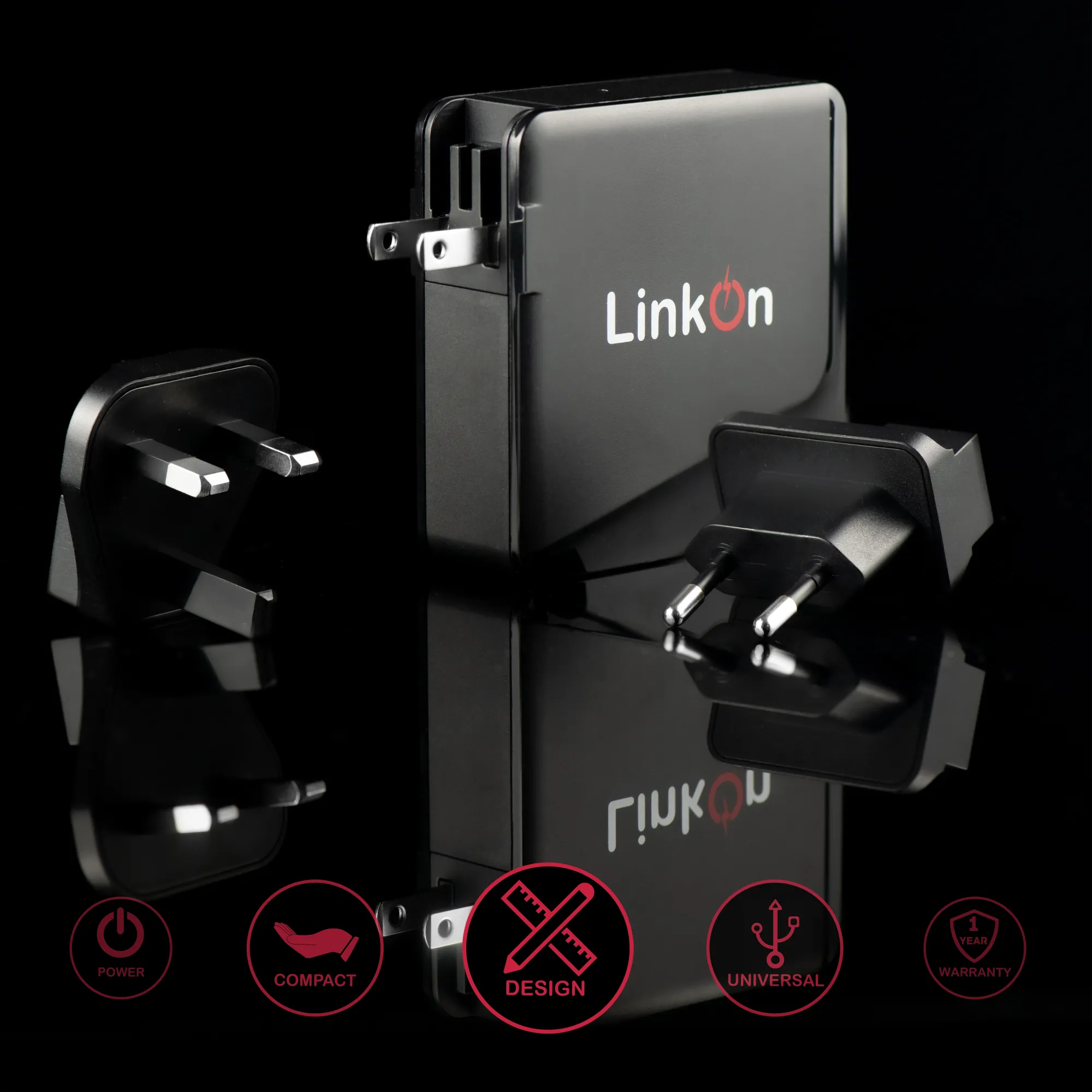 LinkOn 136W Power Bank 26800mAh avec 100W USB-C PD3.0 PPS et deux ports 18W  USB-A QC3.0 Compatible avec Macbook Air Pro Dell HP Microsoft Surface